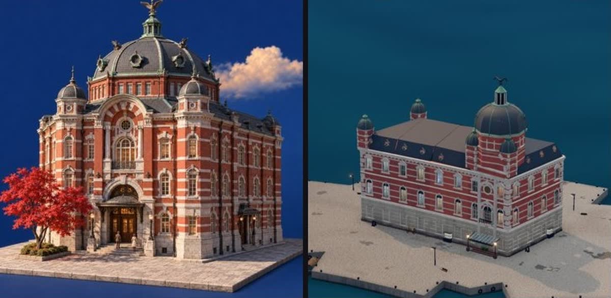 a red brick victorian station building